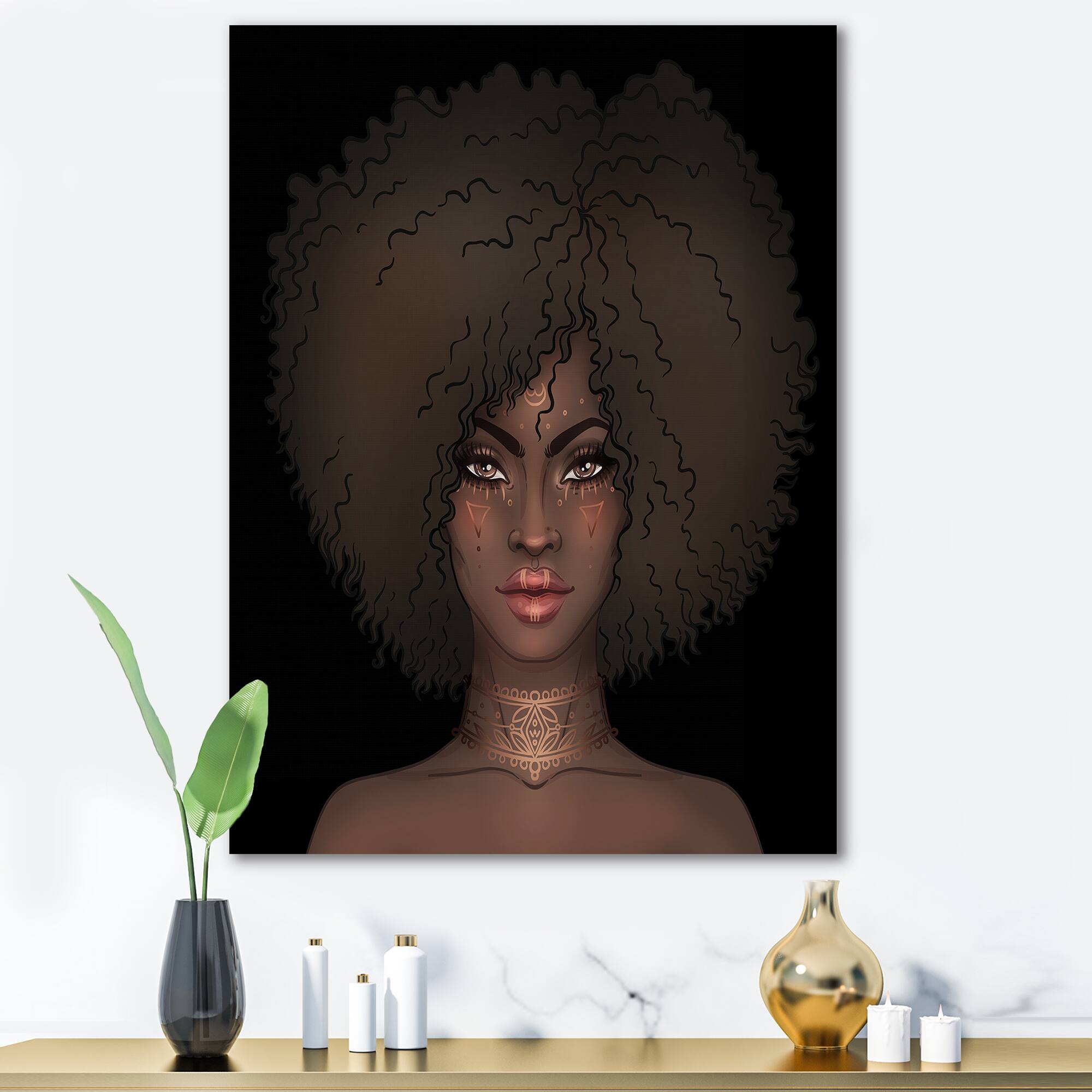 Designart - Portrait of African American Woman III